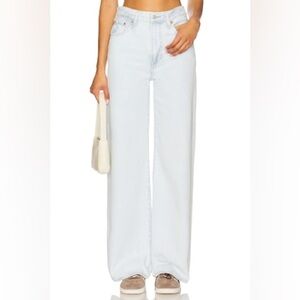 Zara Wide Leg Jeans high rise light blue
